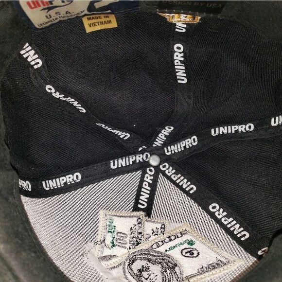 Men's Unipro Size Medium Vintage Money Hat💲Cap - Picture 4 of 5
